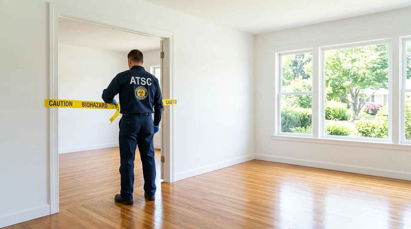 Certified biohazard cleanup crew performing Crime Scene Cleanup in The Village